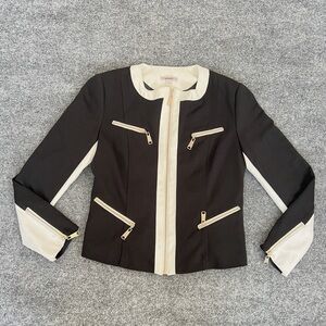 LG Black and White Women's Blazer